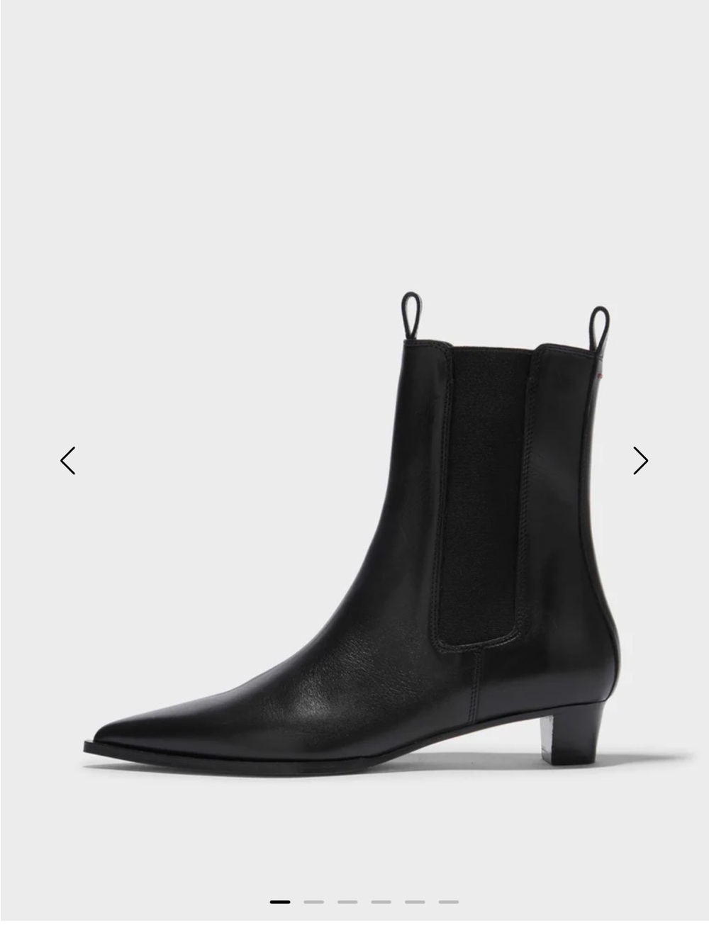 Aeyde Kiki Women's Black Pointed Toe ankle Boots - Leather Sz 41 9.5 10 like new - Picture 7 of 7